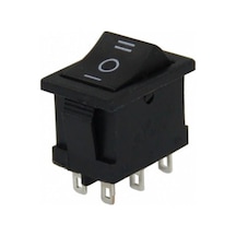 IC-123-6  Mini Işıksız Anahtar On-Off-On 6P