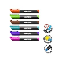 Permanent Marker Xp1 6'lı Set Permanent Kalem Çok Renkli