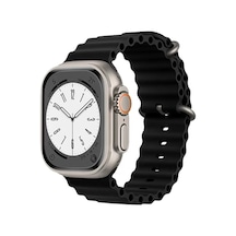 Newface Apple Watch 38mm Ocean Kordon - Siyah
