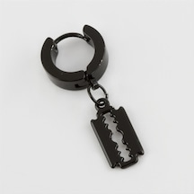 Jilet - 129 - Figürlü Çelik Erkek Küpe 1 - Glblseme - Adet Siyah