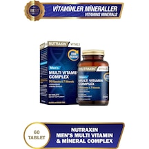 Nutraxin Men's Multi Vitamin ve Mineraller Complex 60 Tablet