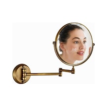 Cbtx Duvara Monte Katlanır Çift Taraflı Makyaj Aynası Bronz