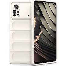 Uryport Xiaomi Poco X4 Pro 5g Kılıf Optimum Silikon - Krem