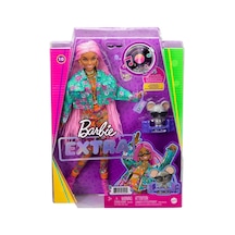 Gxf09 Barbie Extra - Pembe Örgü Saçlı Bebek. 3 Yaş