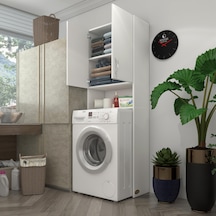 Kenzlife Çamaşır Makinesi Dolabı Sinem Byz 180*066*30 Banyo Kiler