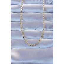316l Çelik Gold Renk 60 Cm Parçalı Ezme Kolye Tj-bko9470 Çok renkli