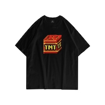 Tarzsokak Unisex Tnt Box Crash Bandicoot Siyah Tshirt Siyah