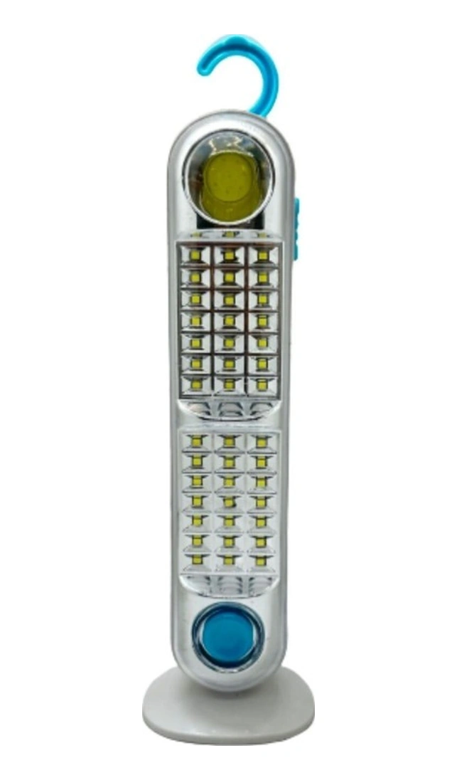 42 Ledli + Fener Solar Güneş Panelli Ultra Güçlü Ledli Şarjlı Işıldak V-005 Açık Gri