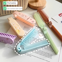 Adet Çocuklar Kız Saç Fırçası Güzel Karikatür Tavşan Ayı Saç Tarak Küçük Taşınabilir Plastik Saç Fırçası Çocuklar İçin Kız Saç Aksesuarları