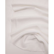Beyaz İnce Esnek Örme Kumaş Yumuşak Elbiselik & Bluzluk 130x250cm-12318