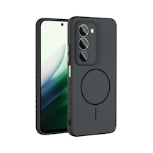 Xiaomi Redmi 15 Kılıf Kamera Lens Korumalı Magsafe Destekli Silikon Pazarplus Siyah