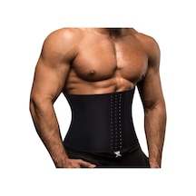 Mistirik Tvigoso Model Sırt Bel Ve Karın Düzenleyici 4 Kancalı Spor Latex Korse Siyah Renk Siyah