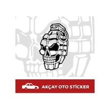 El Bombası Sticker Kuru Kafa Sticker Bomba Araba Sticker