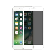 Apple Uyumlu   iPhone 8 Mat Ekran Koruyucu Esnek Mat Seramik Kırılmaz Cam Beyaz
