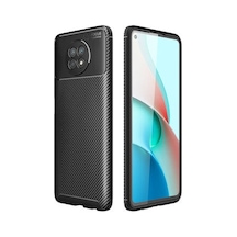 Redmi Note 9t Kılıf Karbon Desenli Şık Tamia Premium Silikon Kapak Siyah