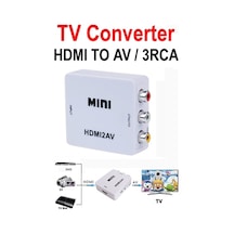 Hdmi To Rca Tos Av Çevirici Dönüştürücü Tüplü Tv 1080P Televizyon