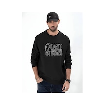 Medinenur Gaming Baskılı Kapüşonlu Sweatshirt Siyah
