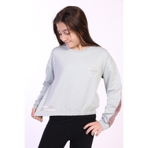 Toontoy Kız Çocuk Imagine Tnty Baskılı Sweatshirt Yeşil
