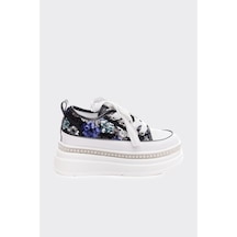 Derinet Yüksek Taban Kadın Sneaker Siyah Siyah