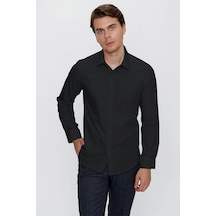 İmza Siyah Uzun Kol Düz Bez Ayağı 041 Sert Yaka Basic Slim Fit Gömlek 1004245057 Siyah İmza Siyah Uzun Kol Düz Bez Ayağı 041 Sert Yaka Basic Slim Fit Gömlek 1004245057 Siyah