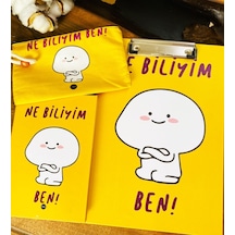 Ne Biliyim Ben Tasarımlı Sekreterlik Defter Ve Kalemlik Kırtasiye