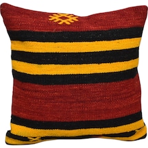 Zehra Abla Halı Yeni El Dokuma Dekoratif Kilim Kırlent Yastık Kılıfı 6031