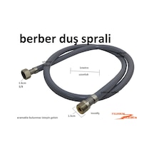 Berber Duş Sprali 1mt Evye Bataryası Sprali Borusu Plastik Uzatma