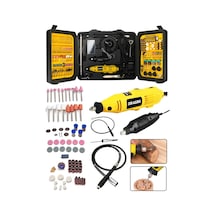 Dragro DRG-400grv Sarı 400 W 350 Parça 60.000 Rpm 6 Kademe Devir Ayarlı Hobi Gravür Seti Mini Taşlama Makinesi