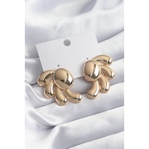 Ezoconcept Pirinç Gold Renk Kadın Küpe Çok Renkli