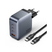 Vention Dash Tz-fet 100w Gan 5.0 4-portlu Hızlı Şarj Cihazı 3xusb-c + 1xusb-a