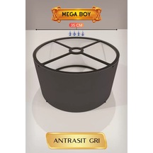 Hubrendy Sh Antrasit Gri Lambader Başlığı 35 Cm Mega Boy