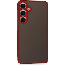 Samsung Galaxy Uyumlu - S24 Kılıf Montreal Silikon Kapak - Kırmızı