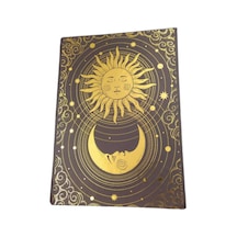 Tarot Güneş Ve Ay Temalı Planner Karton Kapak Defter Çok Renkli