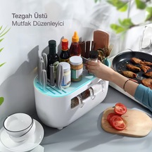Ecoco Tezgah Üstü Bölmeli Baharatlık Çekmeceli Mutfak Düzenleyici
