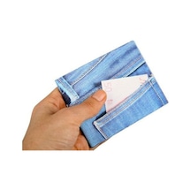 Mini Cüzdan Özel Kot Tasarımlı Blue Jeans Cüzdan