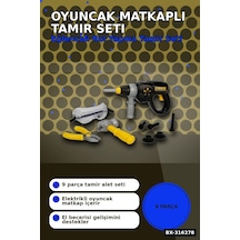 Oyuncak Matkaplı Tamir Seti Sesli Ve Titreşimli 9 Parça Çocuk Oyun Set Bx-316278