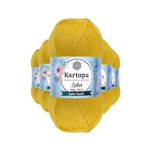 5 Adet Lotus Bikini Büstiyer Bluz Örgü İpi  K323 Civciv Sarı