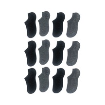 Ozzy Socks 12 Çift Dikişsiz Simli Kadın Bambu Görünmez (Sneaker) Çorap Çok Renkli