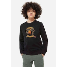 Tshirthane Project We Mayhem Club In Tyler Baskılı Unisex Çocuk Siyah Sweat Siyah