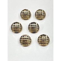 Izgara Model Metal Düğme / Gold / - 1,8 Cm