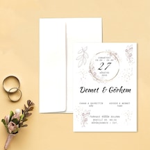 Yarendavetiyeotuz9 100 Adet Beyaz Zarflı Davetiye (486092036)-Değer 1-Değer 2
