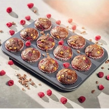12'li Cupcake Ve Muffin İçin Yanmaz Tepsi - Kek, Kurabiye, Turta Ve Çörek İçin Kapsül Kalıbı Teflon Diğer