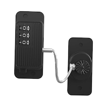 Suntek Çekmeceler Windows Şifreli Kilit Buzdolabı Kilidi Siyah