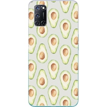 Oppo A52 Uyumlu Avakadolar Baskılı Silikon Kılıf Renkli