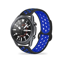 Mobilteam Gear S3 22mm Krd-02 Uyumlu Kordon-siyah-mavi