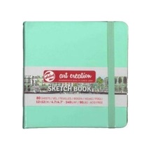 Art Creation Sketch Book Eskiz Bloğu 12x12 Cm 140g Su Yeşili