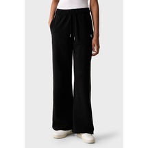 Calvin Klein Logolu Pamuklu Yüksek Bel Bol Paça Pantolon Lv047h258gub1 Kadın Pantolon Lv047h258g Ub1 Siyah