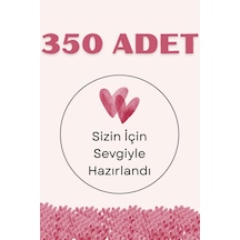 350 Adet "sizin İçin Sevgiyle Hazırlandı" Sticker Etiket 3x3 Cm Paketleme Kargo Kutusu Hediye Etiketi Çok Renkli