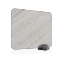 Beyaz Mermer Kaymaz Dikişli Kauçuk Oyuncu Mousepad V2 - 48x40 Xl Gaming Mouse Pad Fare Altlığı