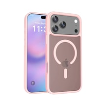 Apple iPhone  Uyumlu,  17 Pro Jota Magsafe Kapak - Pudra